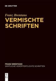 Cover von Vermischte Schriften