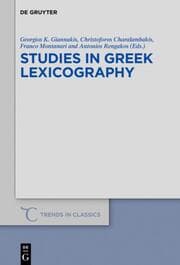 Cover von Studies in Greek Lexicography