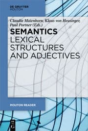 Cover von Semantics - Lexical Structures and Adjectives