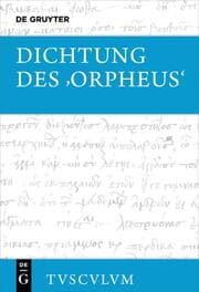 Cover von Dichtung des Orpheus