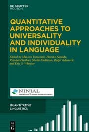 Cover von Quantitative Approaches to Universality and Individuality in Language