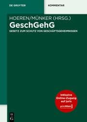 Cover von GeschGehG