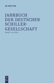 Cover von Jahrbuch der Deutschen Schillergesellschaft 2019