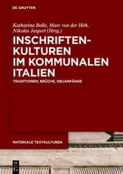 Cover von Inschriftenkulturen im kommunalen Italien