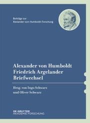 Cover von Alexander von Humboldt/Friedrich Argelander - Briefwechsel