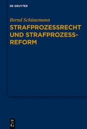 Cover von Strafprozessrecht und Strafprozessreform