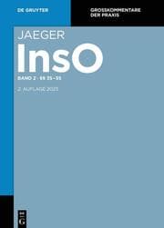 Cover von InsO §§ 35-55