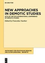 Cover von New Approaches in Demotic Studies