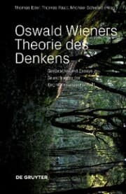 Cover von Oswald Wieners Theorie des Denkens