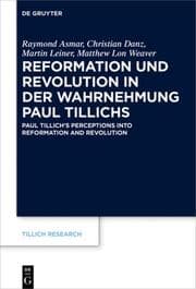 Cover von Reformation und Revolution in der Wahrnehmung Paul Tillichs