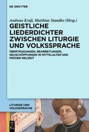 Cover von Geistliche Liederdichter zwischen Liturgie und Volkssprache