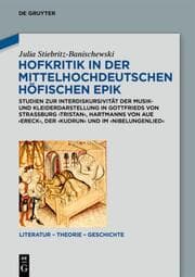 Cover von Hofkritik in der mittelhochdeutschen höfischen Epik