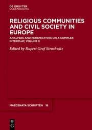 Cover von Religious Communities and Civil Society in Europe