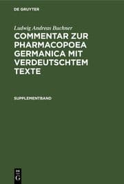 Cover von Supplementband