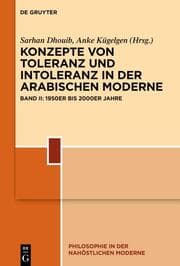 Cover von Konzepte von Toleranz und Intoleranz in der arabischen Moderne