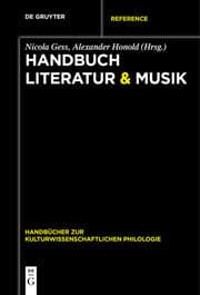 Cover von Handbuch Literatur & Musik
