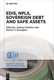 Cover von EDIS, NPLs, Sovereign Debt and Safe Assets