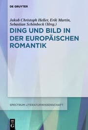 Cover von Ding und Bild in der europäischen Romantik