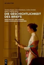 Cover von Die Geschichtlichkeit des Briefs