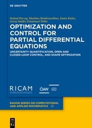 Cover von Optimization and Control for Partial Differential Equations