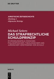 Cover von Das strafrechtliche Schuldprinzip