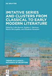 Cover von Imitative Series and Clusters from Classical to Early Modern Literature
