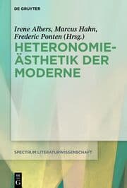 Cover von Heteronomieästhetik der Moderne
