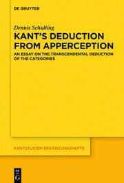 Cover von Kants Deduction From Apperception