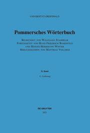 Cover von Pommersches Wörterbuch: Treckborn bis utfrågen