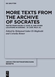 Cover von More Texts from the Archive of Socrates
