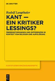 Cover von Kant - ein Kritiker Lessings?