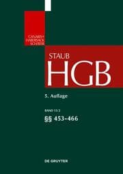 Cover von HGB 13.2: §§ 453-466