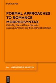 Cover von Formal Approaches to Romance Morphosyntax