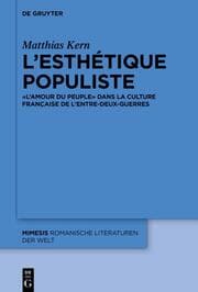 Cover von Lesthétique populiste