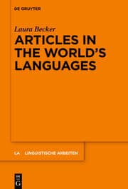 Cover von Articles in the World's Languages