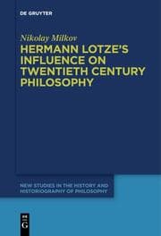 Cover von Hermann Lotze's Influence on Twentieth Century Philosophy