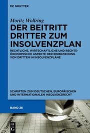 Cover von Der Beitritt Dritter zum Insolvenzplan