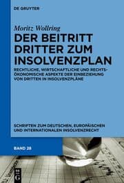 Cover von Der Beitritt Dritter zum Insolvenzplan