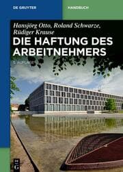 Cover von Die Haftung des Arbeitnehmers