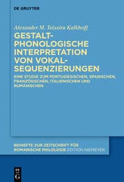 Cover von Gestaltphonologische Interpretation von Vokalsequenzierungen