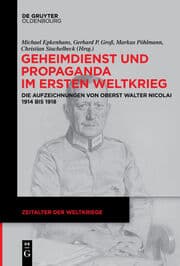 Cover von Geheimdienst und Propaganda im Ersten Weltkrieg