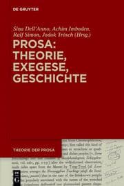 Cover von Prosa: Theorie, Exegese, Geschichte