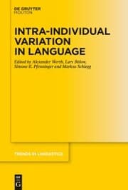Cover von Intra-individual Variation in Language