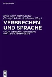 Cover von Verbrechen und Sprache