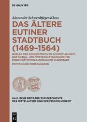 Cover von Das ältere Eutiner Stadtbuch (1469-1564)