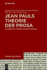 Cover von Jean Pauls Theorie der Prosa