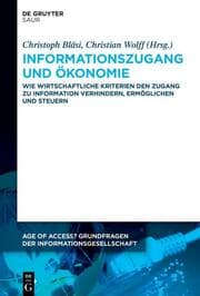 Cover von Informationszugang und Ökonomie