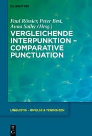 Cover von Vergleichende Interpunktion - Comparative Punctuation