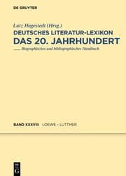 Cover von Deutsches Literatur-Lexikon Loewe-Luttmer