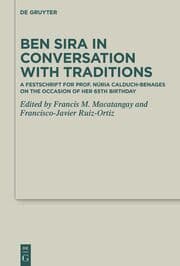 Cover von Ben Sira in Conversation with Traditions